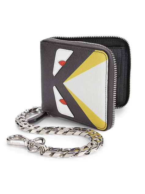 fendi wallet mens sale|Fendi zipper wallet.